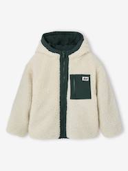-Reversible hooded jacket for boys