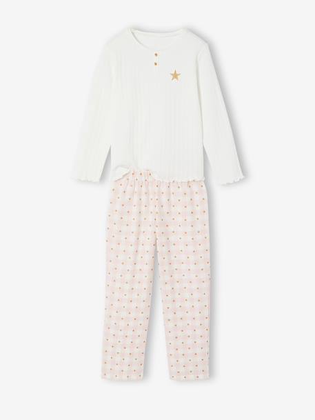 Pyjamas with trousers for girls pale pink 
