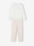 Pyjamas with trousers for girls pale pink 