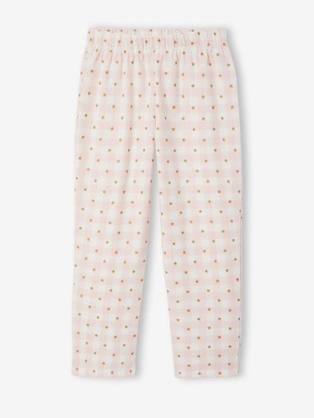 Pyjamas with trousers for girls pale pink 