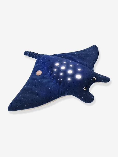 Stingray night light soft toy by Dodo Dreamer blue 