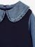 2-in-1 jumper for girls lilac+navy blue+tomato red 