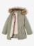 3-in-1 Parka with Hood for Girls black+GREEN DARK SOLID+grey green+khaki+PURPLE MEDIUM SOLID+sage 