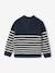 Jumper for girls ecru+navy blue 