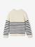 Jumper for girls ecru+navy blue 