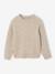 Long-sleeved cable knit jumper for boys marl beige 