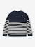 Jumper for girls ecru+navy blue 