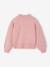 Boxy jumper for girls plum+rose 