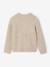 Long-sleeved cable knit jumper for boys marl beige 