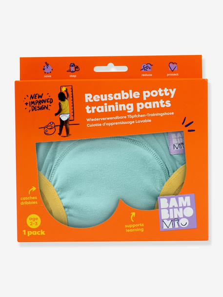 Washable potty training pants by BAMBINO MIO blue 