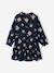 Long-sleeved dress for girls camel+slate blue 