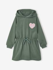 Girls-Short hooded dress for girls