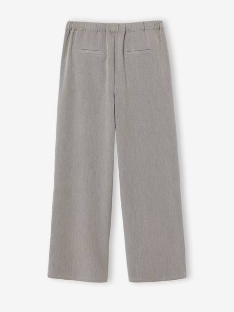 Tailored trousers for girls marl grey+navy blue 