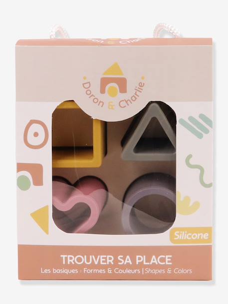 Silicone shape sorter game multicoloured 