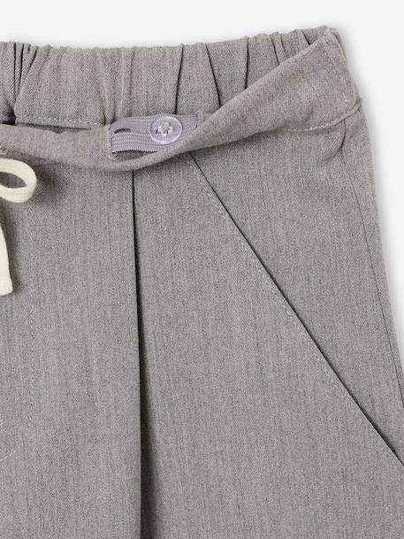 Tailored trousers for girls marl grey+navy blue 