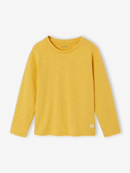 Long Sleeve Colour Top for Boys Blue+fir green+Green+pale yellow+red+yellow 