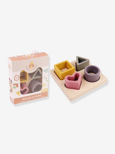 Silicone shape sorter game multicoloured 