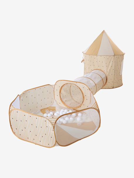 Tent tunnel ball pit set yellow 