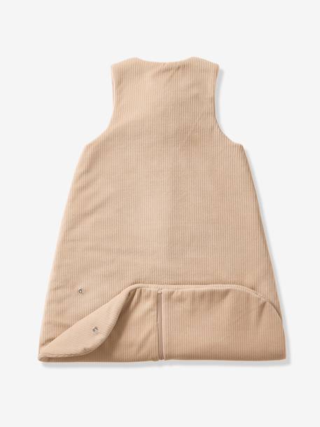 Corduroy baby sleep bag clay beige+sage green 