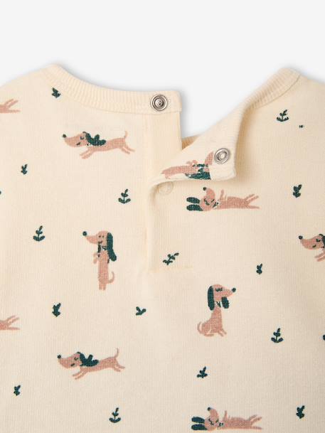 T-shirt and trousers set for baby caramel+green 