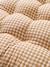 Cotton gingham floor mattress mocha 