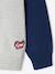 Zip-up cardigan with high neck for boys marl grey 