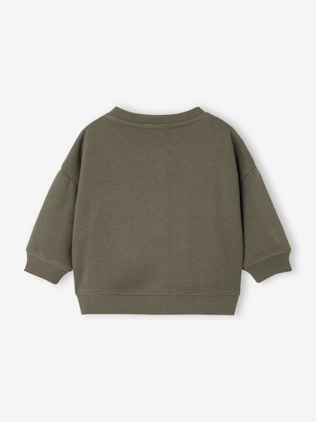 Zip-up cardigan for baby khaki 