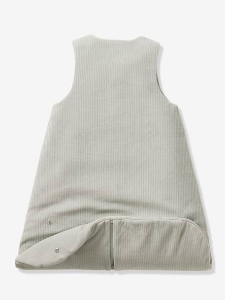 Corduroy baby sleep bag clay beige+sage green 