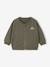 Zip-up cardigan for baby khaki 