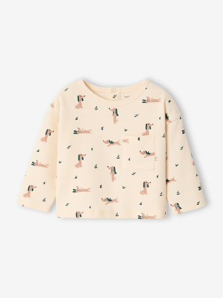 T-shirt and trousers set for baby caramel+green 