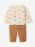 T-shirt and trousers set for baby caramel+green 