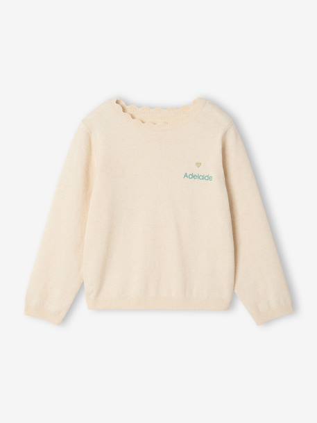 BASICS Jumper for Girls grey green+marl beige+navy blue+peony pink+raspberry pink 