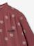 Cotton Gauze Shirt for Girls chambray blue+ecru+mauve+printed white 
