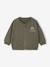 Zip-up cardigan for baby khaki 
