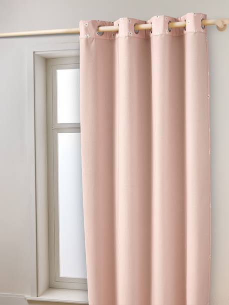 Thermal blackout curtain for kids pale pink 