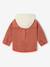 Hooded overshirt for baby terracotta 