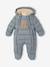 Padded pramsuit for newborn boys sage green 
