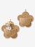 Paper flower wall decorations beige 