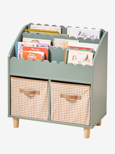 Pack of 2 cotton storage baskets mocha 