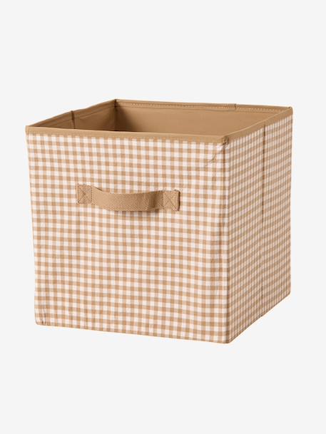 Pack of 2 cotton storage baskets mocha 