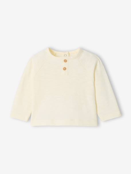 Shirt overshirt and T-shirt set for baby khaki 