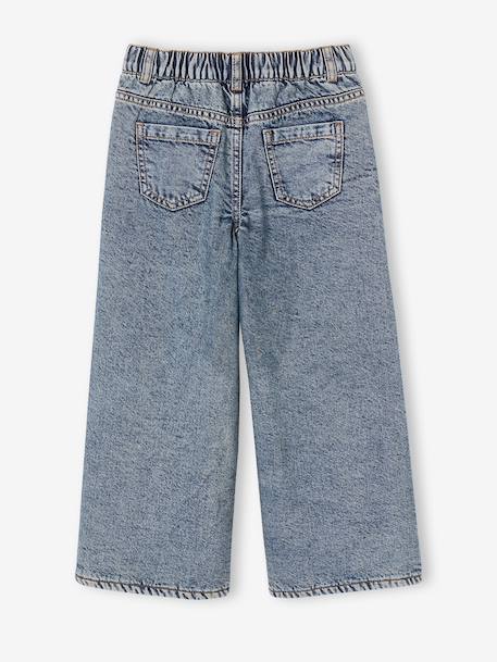 Wide-leg jeans for girls medium blue 