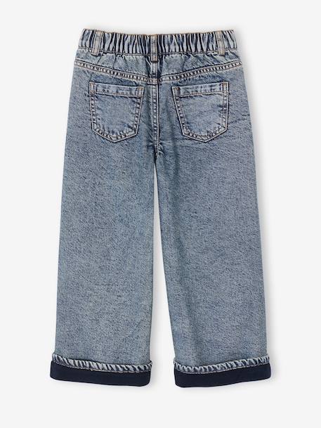 Wide-leg jeans for girls medium blue 