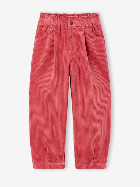 Barrel trousers for girls old rose 