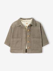 Baby-T-shirts & Roll Neck T-Shirts-Shirt overshirt and T-shirt set for baby