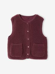 -Sleeveless Sherpa Jacket for Girls