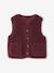 Sleeveless Sherpa Jacket for Girls blush+plum+vanilla 