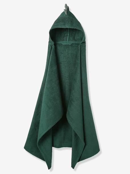Hooded cotton towel English green 