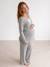 3-piece maternity and nursing pyjamas marl grey 