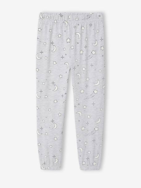 Long-sleeved pyjamas Winnie for girls marl grey 